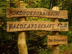 Eingangsschild Kronenwald bei Lendershagen