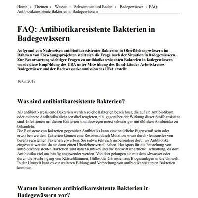 Antibiotikaresistente Bakterien