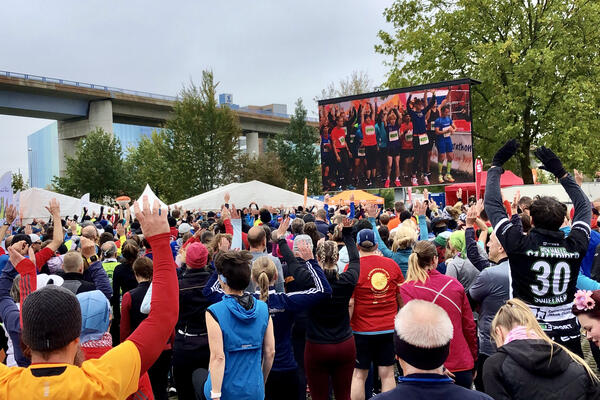 Vorfreude beim Start