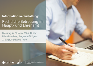 Informationsveranstaltung: Rechtliche Betreuung im Haupt- und Ehrenamt