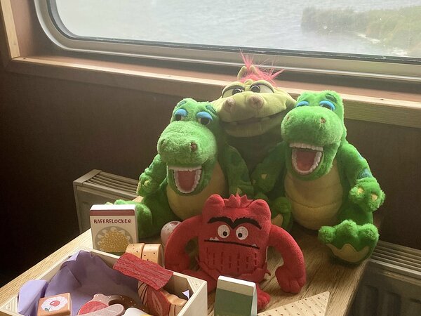 Mit Kroko, Hacki Backi und Drache Gregor auf dem Weg nach Hiddensee